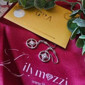 1CT Silver Earrings (MOISSANITE)